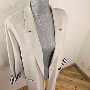 Joseph Ribkoff Tencel Tan Blazer Size 14
